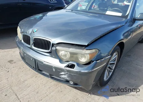 2003 BMW 745 из США, поврежденный, VIN WDAGN63423BR13404